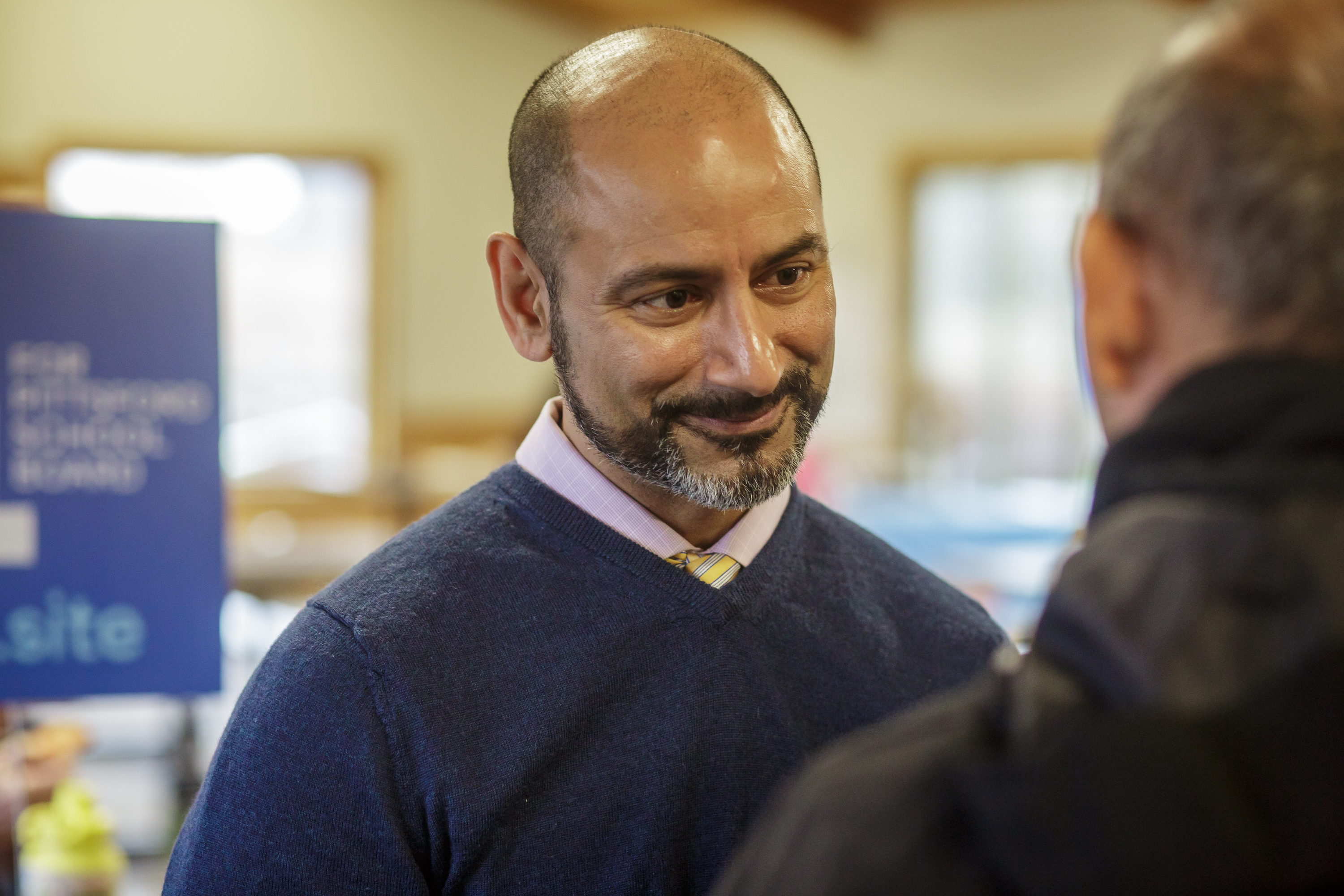 Anwar in conversation at the campaign kickoff