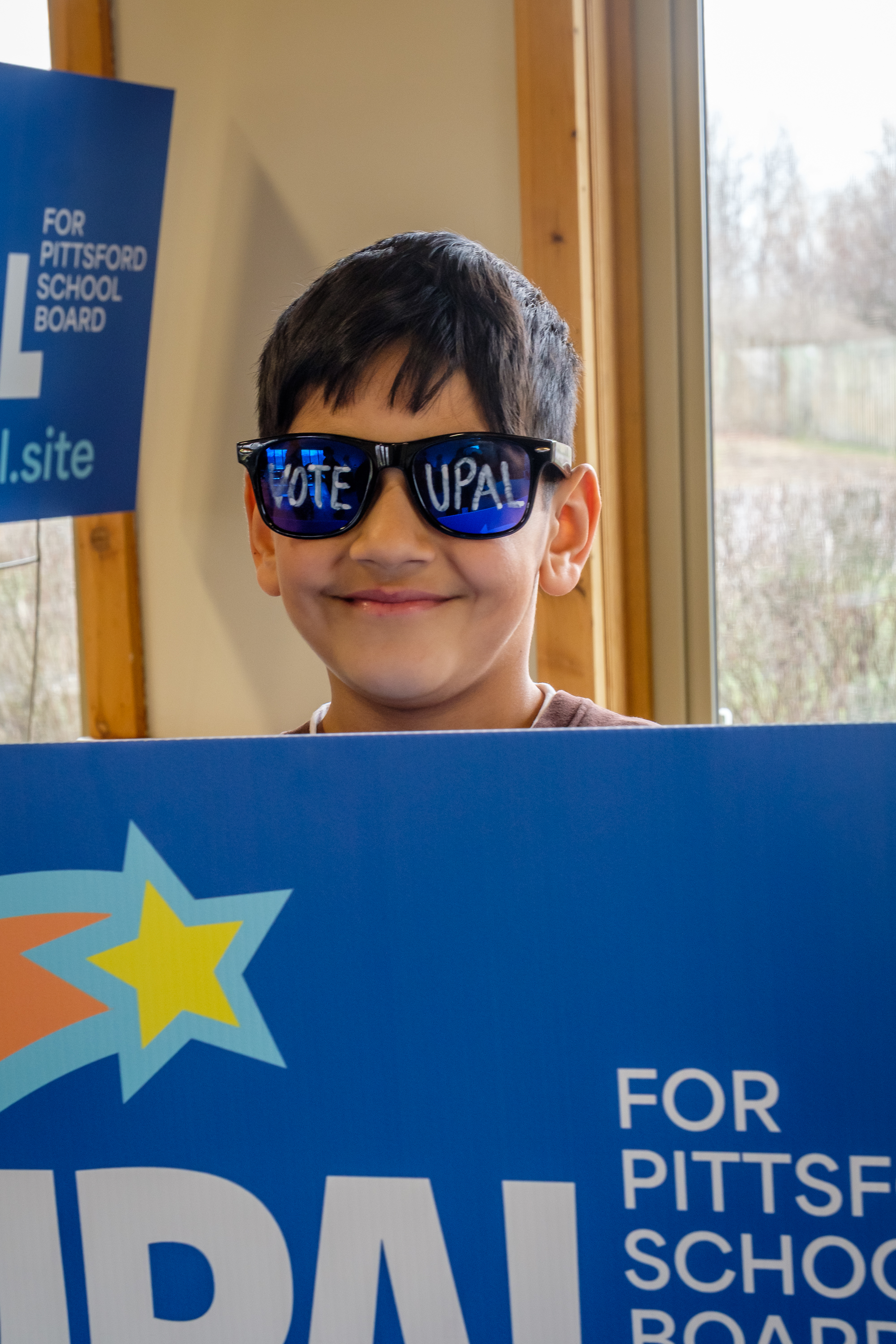 Pittsford student at the campaign kickoff