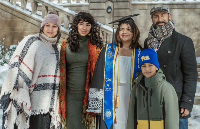 Upal family at Alisha's graduation