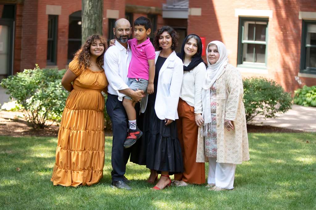 Upal family at Somayya's white coat ceremony
